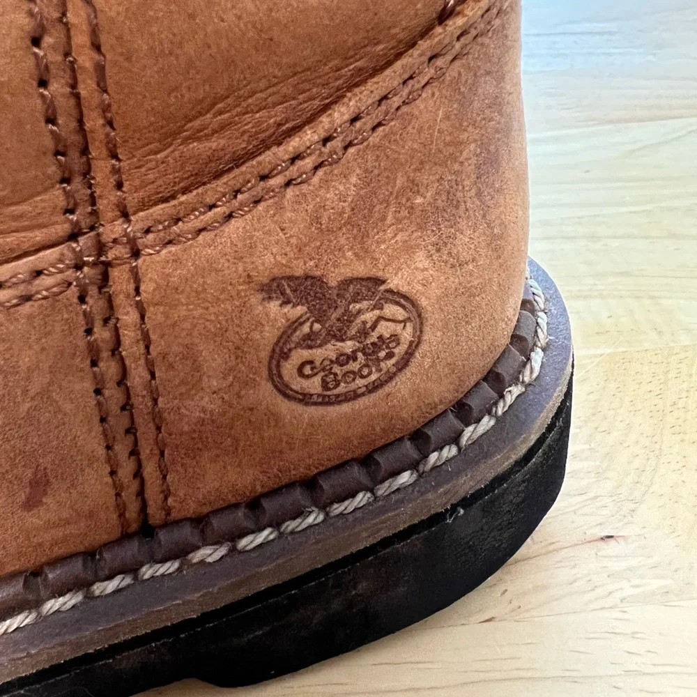 Boys Leather Wellington Georgia Boot Size 11 Youth - Picture 2 of 10